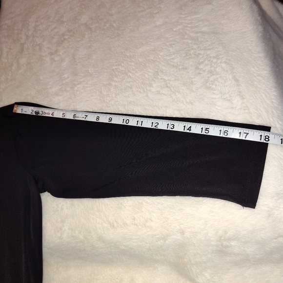 NWOT Michael Kors Black 3/4 Sleeve Shift Dress - Picture 9 of 16